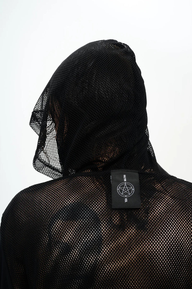 トップス Personsoul Split Mesh Hooded Long Sleeve HV x PLN Long sleeve mesh hoodie – Halcyon Veil